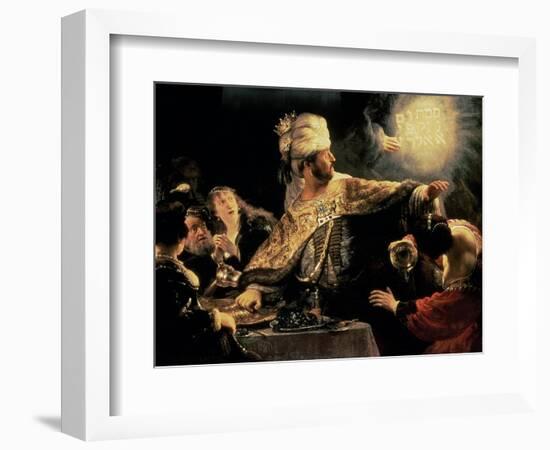 Belshazzar's Feast circa 1636-38-Rembrandt van Rijn-Framed Giclee Print