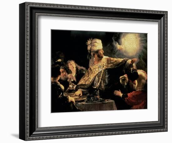 Belshazzar's Feast circa 1636-38-Rembrandt van Rijn-Framed Giclee Print