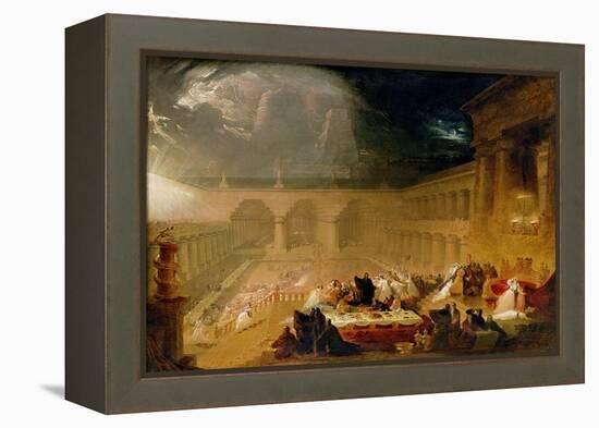 Belshazzar's Feast-John Martin-Framed Premier Image Canvas