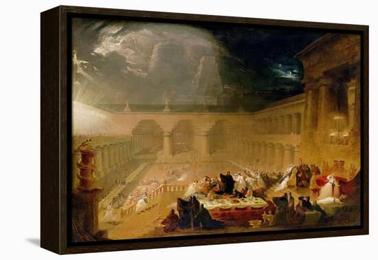 Belshazzar's Feast-John Martin-Framed Premier Image Canvas