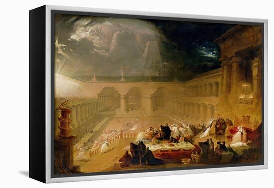 Belshazzar's Feast-John Martin-Framed Premier Image Canvas