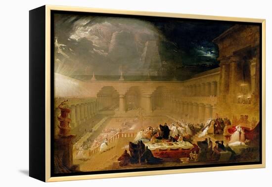 Belshazzar's Feast-John Martin-Framed Premier Image Canvas