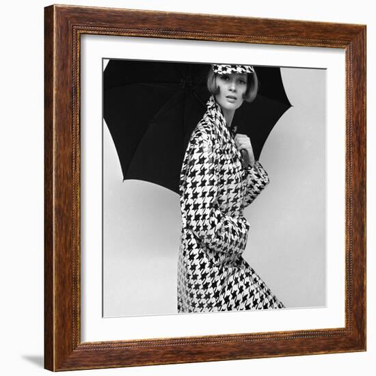 Belted Tweed Suit, Spring 1964-John French-Framed Giclee Print