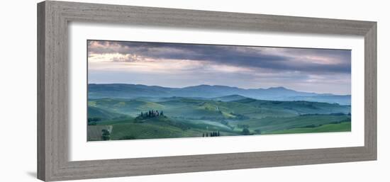 Belvedere at Dawn, Valle De Orcia, Tuscany, Italy-Nadia Isakova-Framed Photographic Print