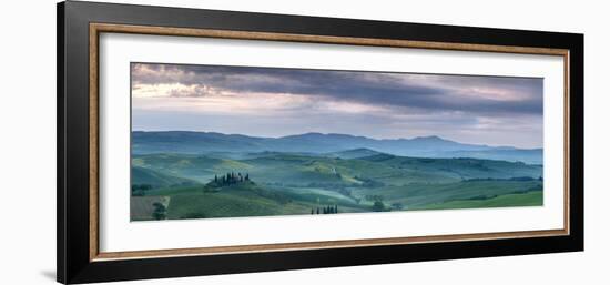 Belvedere at Dawn, Valle De Orcia, Tuscany, Italy-Nadia Isakova-Framed Photographic Print