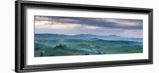 Belvedere at Dawn, Valle De Orcia, Tuscany, Italy-Nadia Isakova-Framed Photographic Print