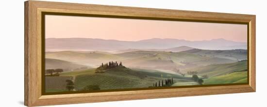 Belvedere at Dawn, Valle De Orcia, Tuscany, Italy-Nadia Isakova-Framed Premier Image Canvas