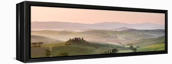 Belvedere at Dawn, Valle De Orcia, Tuscany, Italy-Nadia Isakova-Framed Premier Image Canvas