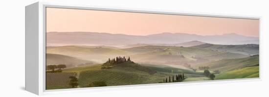 Belvedere at Dawn, Valle De Orcia, Tuscany, Italy-Nadia Isakova-Framed Premier Image Canvas