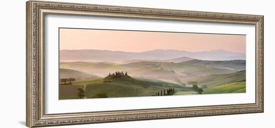 Belvedere at Dawn, Valle De Orcia, Tuscany, Italy-Nadia Isakova-Framed Photographic Print