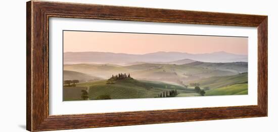 Belvedere at Dawn, Valle De Orcia, Tuscany, Italy-Nadia Isakova-Framed Photographic Print