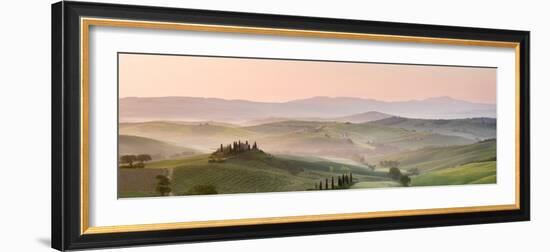 Belvedere at Dawn, Valle De Orcia, Tuscany, Italy-Nadia Isakova-Framed Photographic Print