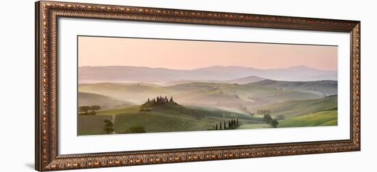 Belvedere at Dawn, Valle De Orcia, Tuscany, Italy-Nadia Isakova-Framed Photographic Print