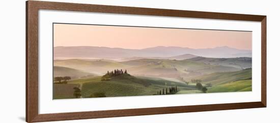 Belvedere at Dawn, Valle De Orcia, Tuscany, Italy-Nadia Isakova-Framed Photographic Print