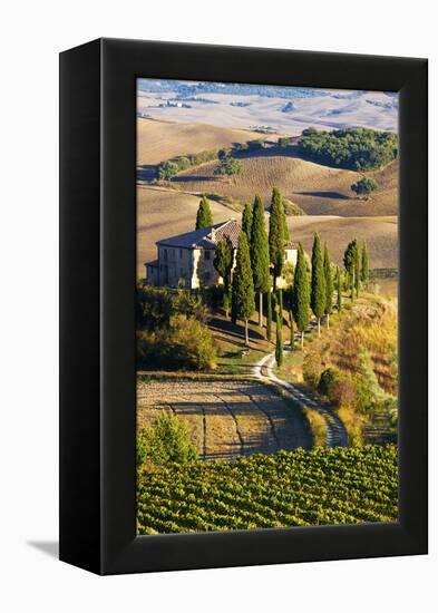 Belvedere House, San Quirico D'Orcia, Tuscany, Italy-Terry Eggers-Framed Premier Image Canvas