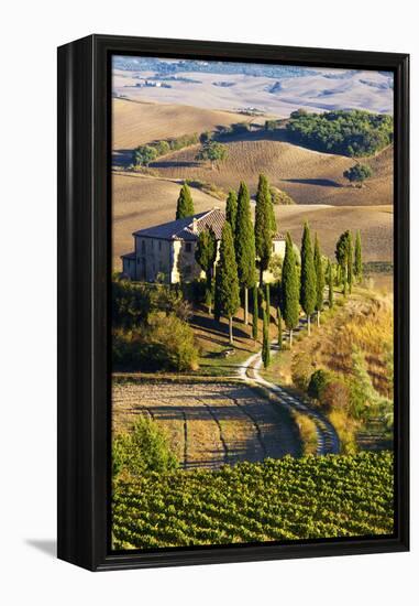 Belvedere House, San Quirico D'Orcia, Tuscany, Italy-Terry Eggers-Framed Premier Image Canvas