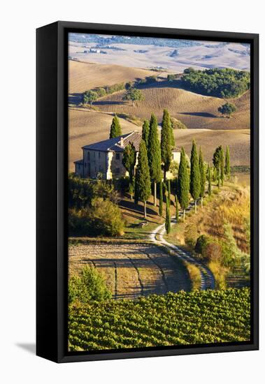 Belvedere House, San Quirico D'Orcia, Tuscany, Italy-Terry Eggers-Framed Premier Image Canvas