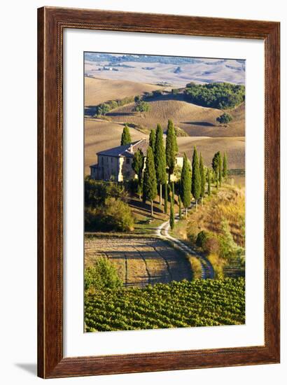Belvedere House, San Quirico D'Orcia, Tuscany, Italy-Terry Eggers-Framed Photographic Print