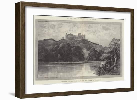 Belvoir Castle, the Seat of the Duke of Rutland-Charles Auguste Loye-Framed Giclee Print