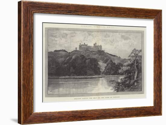 Belvoir Castle, the Seat of the Duke of Rutland-Charles Auguste Loye-Framed Giclee Print