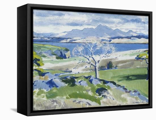 Ben Cruachan from Achnacraig, Mull, c. 1931-Francis Campbell Boileau Cadell-Framed Premier Image Canvas