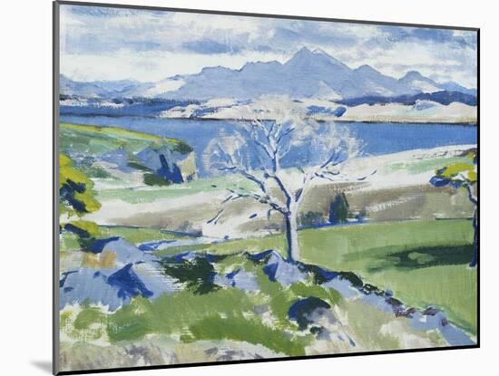 Ben Cruachan from Achnacraig, Mull-Francis Campbell Cadell-Mounted Giclee Print