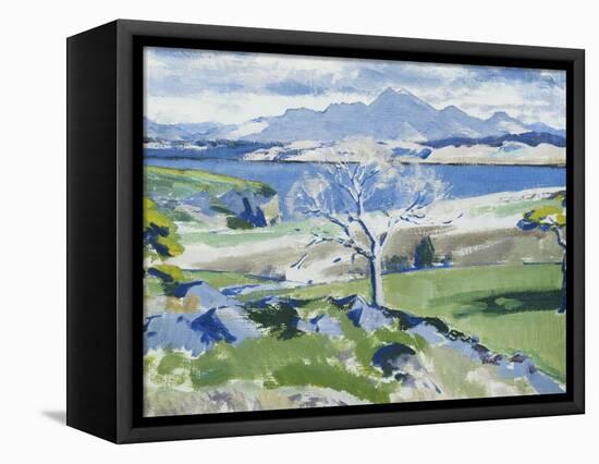 Ben Cruachan from Achnacraig, Mull-Francis Campbell Cadell-Framed Premier Image Canvas