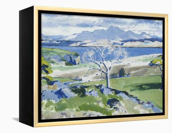 Ben Cruachan from Achnacraig, Mull-Francis Campbell Cadell-Framed Premier Image Canvas