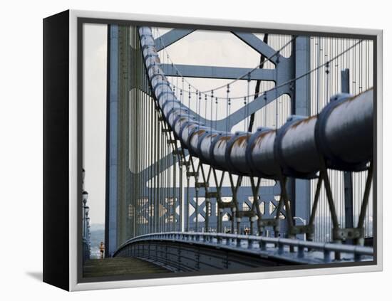 Ben Franklin Bridge, Philadelphia, Pennsylvania, USA-null-Framed Premier Image Canvas