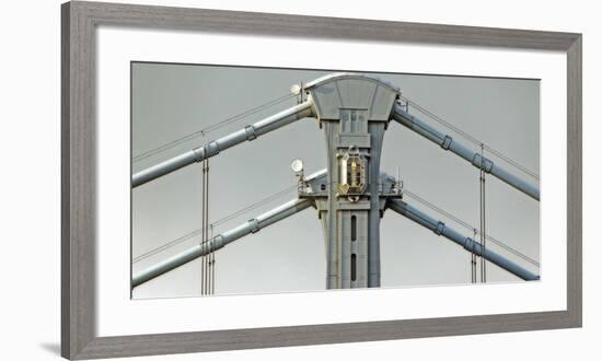 Ben Franklin Bridge Tower-Ken Bremer-Framed Giclee Print