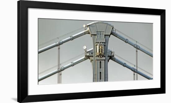 Ben Franklin Bridge Tower-Ken Bremer-Framed Giclee Print