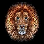 Lion face made of circles-Ben Heine-Giclee Print