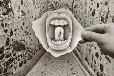 Pencil Vs Camera 34 - Big Mouth-Ben Heine-Giclee Print