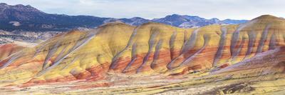 Panorama Of The Painted Hills In The John Day Fossil Beds National Monument In Eastern Oregon-Ben Herndon-Framed Photographic Print