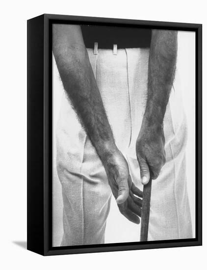 Ben Hogan, Close Up of Hands Grasping Club-Yale Joel-Framed Premier Image Canvas