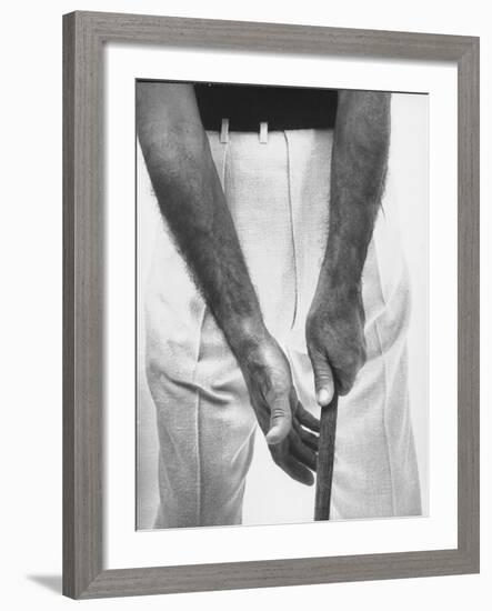 Ben Hogan, Close Up of Hands Grasping Club-Yale Joel-Framed Photographic Print