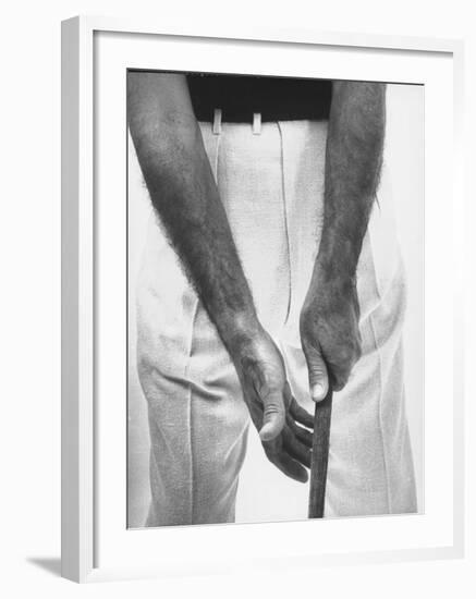 Ben Hogan, Close Up of Hands Grasping Club-Yale Joel-Framed Photographic Print