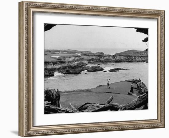Ben Hogan Day for Club Members at Cypress Point Golf Course-null-Framed Photographic Print