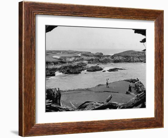 Ben Hogan Day for Club Members at Cypress Point Golf Course-null-Framed Photographic Print