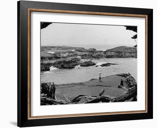 Ben Hogan Day for Club Members at Cypress Point Golf Course-null-Framed Photographic Print