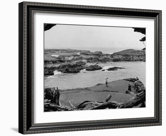 Ben Hogan Day for Club Members at Cypress Point Golf Course-null-Framed Photographic Print