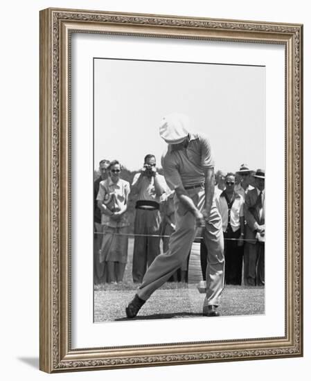 Ben Hogan Hitting a Golf Ball-John Dominis-Framed Premium Photographic Print