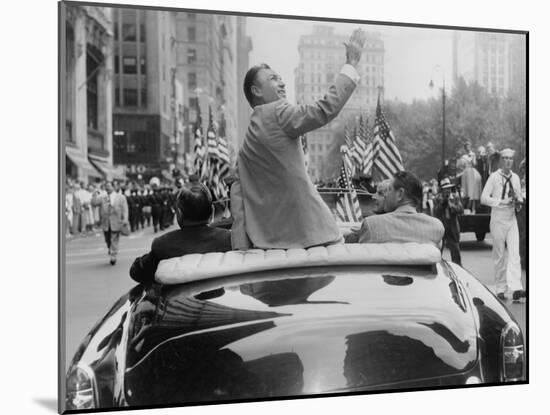 Ben Hogan Honored in a Ticker-Tape Parade in New York City-null-Mounted Photo