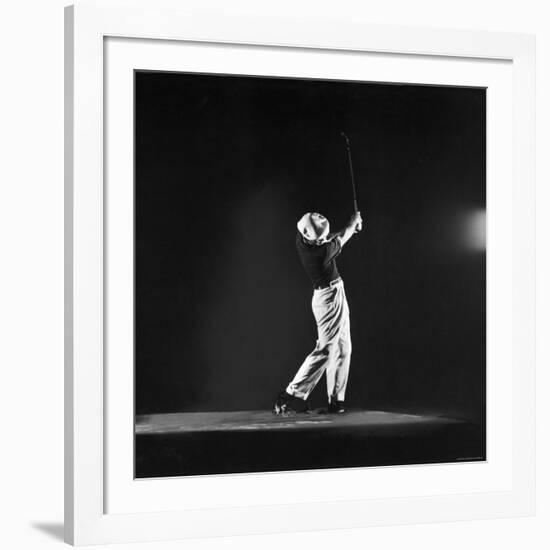 Ben Hogan, Posed in Action Swinging Club-Yale Joel-Framed Premium Photographic Print