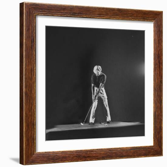 Ben Hogan, Posed in Action Swinging Club-Yale Joel-Framed Premium Photographic Print