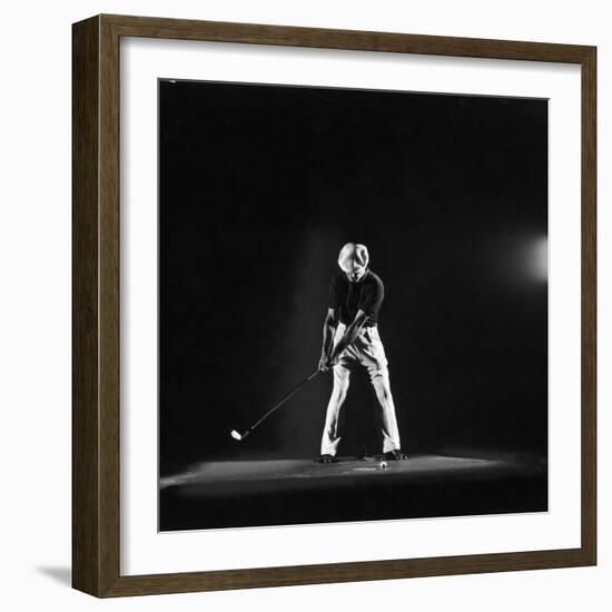 Ben Hogan, Posed in Action Swinging Club-Yale Joel-Framed Premium Photographic Print