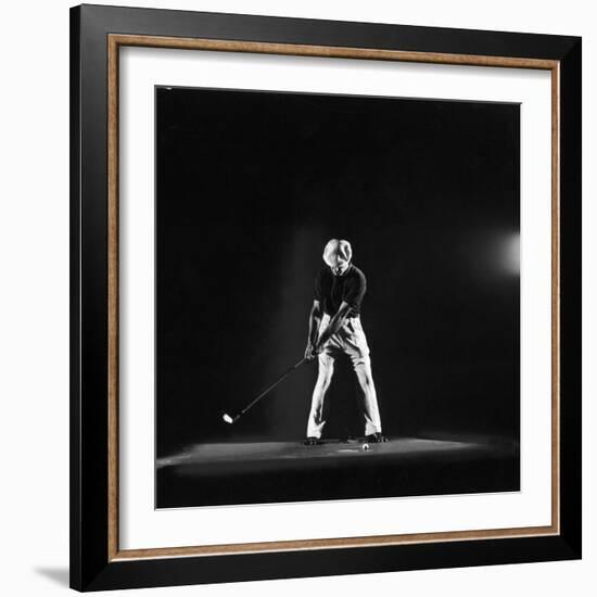 Ben Hogan, Posed in Action Swinging Club-Yale Joel-Framed Premium Photographic Print