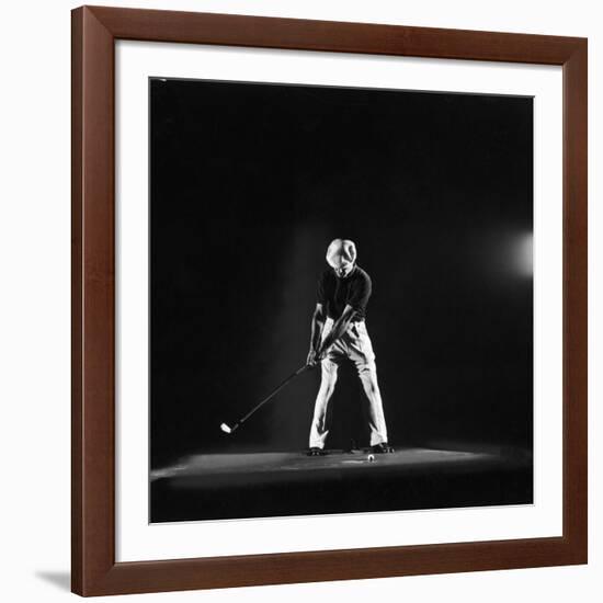 Ben Hogan, Posed in Action Swinging Club-Yale Joel-Framed Premium Photographic Print