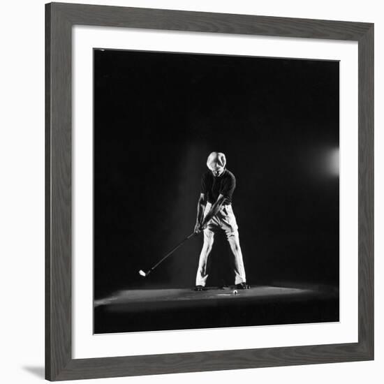 Ben Hogan, Posed in Action Swinging Club-Yale Joel-Framed Premium Photographic Print