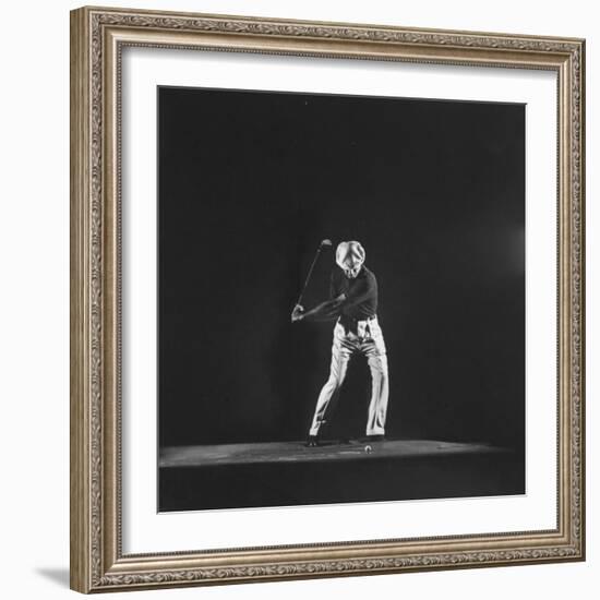 Ben Hogan, Posed in Action Swinging Club-Yale Joel-Framed Premium Photographic Print